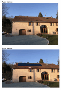 Aspect extérieur Avant Après