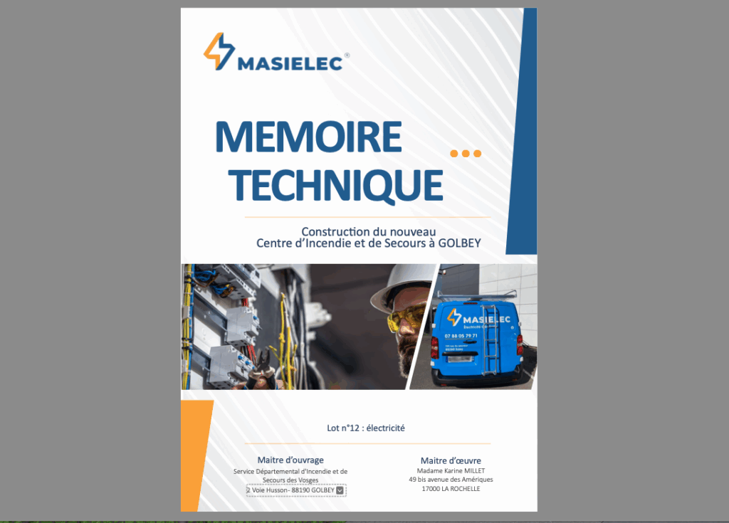 Mémoire Technique
